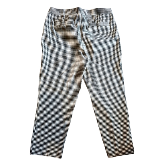ELLE Black and White Gingham Pull On Pants Size Medium - Picture 2 of 3